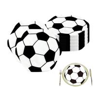 Sport Party Napkins, Soccer Themed Table Decor, Absorbent Paper Dinner Napkin Set, Event Tissue Supply, Football Style Celebration Accessory, Birthday and School Gathering