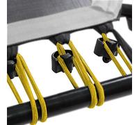 Sport Plus Lot de 36 Bungee cordes, dureté : Soft (jusqu'à 65 kg) Trampoline, jaune fluo, Taille unique