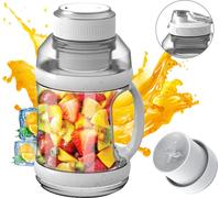 Sport Portable Blender 68oz USB Rechargeable Travel Juice Blender for Shakes and Smoothies 18000RPM BPA-Free Personal-Size Cordless Big Belly Bottle with 6 Blades for Kitchen Home Gym (Mélangeur porta