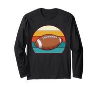 Sport Rugby Footballeur Touchdown Retro Vintage Football Manche Longue