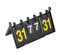 Sport Scoreboard Présentoir de table à 4 chiffres pour compétition | Boîtier en ABS, grands chiffres 1-31, petits chiffres 0-7, pliable, pour tennis, basket-ball, football, volley-ball