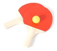 SPORT SIDE - Ping Pong - Set 2 Raquettes - Multicolore - 046580A - 25 cm - Jeu de Plein Air - À Partir de 6 Ans