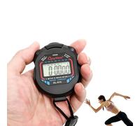 Sport Stop - Minuterie À Intervalle Numérique, Chronographe Clear LCD Affichage | Enregistreur De Portable Compact Avec D'Athlétisme Léger D'alarme Et De