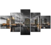 Sport Sur Toile Peintur Paysage Architectural Urbain 5 Panneau Mural Art Image Home Decor Pour Salon Photo Sur Toile Poster Des Illustrations/Sans Cadre 150 X 80 Cm Affiche De Photo D'Ar-7441072288