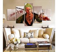 Sport sur Toile Peintur Roronoa Zoro 5 Panneau Mural Art Image Home Decor pour Salon Photo sur Toile Poster des Illustrations