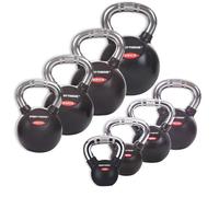 Sport Thieme Kettlebell « Caoutchoutée avec poignée Chrome »