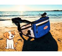 Sport Vibrations® Daily Bag - Sac banane avec porte-bouteille et sac à friandises pour promenade de chien et accessoires pour chien