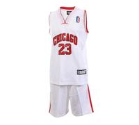 Sport zone Chicago Bulls Ensemble de basket Blanc Enfant Blanc 10 ans