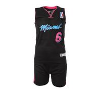 Sport Zone Miami Heat Ensemble de Basket Noir Enfant Noir 6 Ans