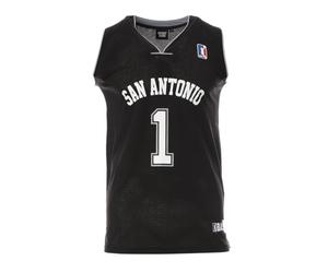Sport zone San Antonio Maillot de Basket Noir Homme Noir S