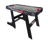 Sport1 Air Hockey Metal Vertical Table Pliante de Hockey Air Mini avec Ventilateur 12 V. Table air Hockey Peu encombrante. Dimensions 121 x 60 x 76 cm. 2 Boutons et 2 disques Inclus. avec marqueur
