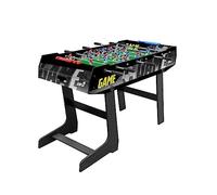 Sport1 Table de Baby-Foot Pliable avec Pieds, intérieur en MDF, Dimensions 121 x 61 x 85 cm. Billet de Maison avec 8 Barres passantes. Marqueur de Points et balles Inclus. Utilisation en intérieur.