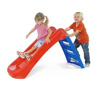 Sport1 Toboggan Enfant 3 marches Pliable Peu encombrant. Toboggan de Jardin pour Enfants 1-4 Ans Super résistant. Toboggan pour Enfants de la Maison en Plastique 130 x 47 x 72 cm. Rouge/Bleu. Max 30
