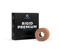 Sportacular Gear 4x Sport Tape Rigid Premium tan 3,8 cm x 10 m | Très haute adhérence | Ruban adhésif rigide non élastique | Résistant à la transpiration, doux pour la peau (4 rouleaux, tan)