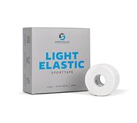 Sportacular Gear 4x Sporttape Light Elastic blanc 5 cm x 6,9 m | Light EAB | Bande élastique professionnelle | Coton super doux imperméable (4 rouleaux, blanc)