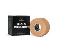 Sportacular Gear Bande de sport rigide 3,8 cm x 10 m - Haute adhérence - Bande résistante à la transpiration (1 rouleau, tan)