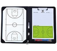 Sportacular Gear Classeur de basket-ball avec tableau tactique et accessoires - Classeur d'entraînement - Classeur tactique pour entraîneur de basket-ball