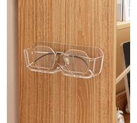 SPORTARC Boîte de rangement murale pour lunettes de soleil et lunettes de lecture à différents endroits Transparent