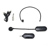 SPORTARC Casque de microphone sans fil 2,4 G, émetteur de micro, portée de 50 m pour haut-parleur, enseignement vocal, yoga, interface 3,5 mm