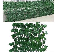 SPORTARC Clôture de jardin en treillis extensible - Brise-vue - Feuilles de lierre artificielles
