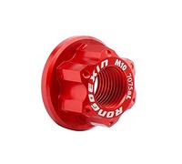 SPORTARC Écrou à bride de moyeu de vélo M10 avant roue arrière vis de verrouillage boulon en aluminium pour, ROUGE
