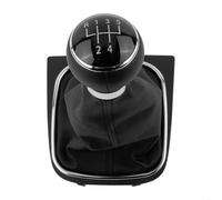 SPORTARC Ensemble de pommeau de levier de vitesse et de soufflet sur mesure pour EOS pour Golf V VI pour Jetta Améliorez votre style de conduite avec un design noir (5 vitesses)