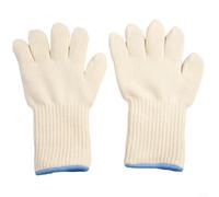 SPORTARC Gants de cuisine pour barbecue, résistants à la chaleur, longs gants de four résistants à la chaleur, anti-brûlure et isolation thermique avec design de manchette étendue