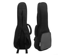 SPORTARC Gardez votre ukulélé en toute sécurité 58,4 cm, pochette latérale transparente, étui souple en éponge, sac à à bandoulière, Noir