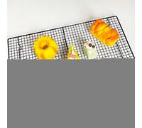 SPORTARC Grille de refroidissement, grille en acier inoxydable, 46 x 26 cm, grille de refroidissement pour gâteaux, biscuits, plats de cuisine, grillades