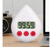 SPORTARC Horloge de salle de bain numérique étanche avec ventouse et support pour trou de suspension