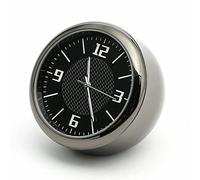 SPORTARC Horloge de voiture fluorescente pour tableau de bord de voiture, grille d'aération autocollante, horloge à quartz, horloge analogique pour voiture, bateau, vélo, maison, alliage de zinc