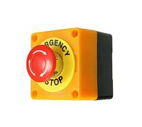 SPORTARC Interrupteur d'arrêt d'urgence, 660 V 10 A avec coque en plastique rouge en forme de champignon