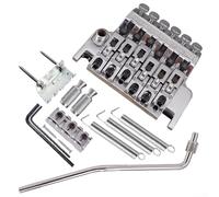 SPORTARC Jeu de chevalet trémolo à double verrouillage pour guitares électriques, remplacement Ibanez, alliage de zinc, installation facile (argent)