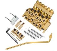 SPORTARC Jeu de chevalet trémolo à double verrouillage pour guitares électriques, remplacement Ibanez, alliage de zinc, installation facile (doré)