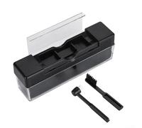 SPORTARC Kit de brosses de nettoyage pour disques vinyles - Brosse de nettoyage en velours antistatique - Petite brosse pour enlever la poussière