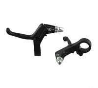 SPORTARC Leviers de frein à 2 doigts en alliage pour VTT, légers et pratiques pour les enfants, compatibles avec les types de freins à disque mécanique et à traction linéaire (argent)