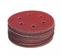 SPORTARC Lot de 10 disques abrasifs de 225 mm, grain 150, 225 mm, 6 trous, disques auto-agrippants pour ponceuse à cloison sèche, ponceuse murale électrique