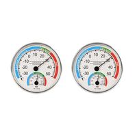 SPORTARC Lot de 2 thermomètres hygromètres thermiques analogiques pour cuisine, cave, salle de bain, sauna, terrarium