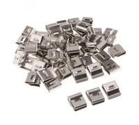 SPORTARC Lot de 20 clips de câble pour panneau en acier inoxydable pour gestion des câbles électriques 20/30/50/100 pièces en option