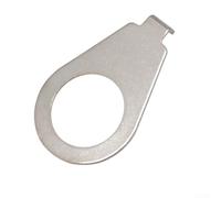 SPORTARC Lot de 4 boutons de guitare en métal avec indicateurs de plaque pointeur, compatibles avec Gibsons (argent)