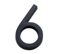 SPORTARC Numéro de maison moderne 3D, adhésif brillant, numéro d'adresse de maison, plaque de porte, panneau d'extérieur, numéro de chambre d'hôtel, noir