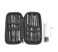 SPORTARC Outil de réglage de carburateur, kit de tournevis, 14 pièces pour tronçonneuse, débroussailleuse, souffleur, acier inoxydable avec étui