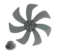 SPORTARC Pale de ventilateur de 35,6 cm, pale de ventilateur de table, hélice silencieuse en plastique avec couvercle d'écrou (7 lames)