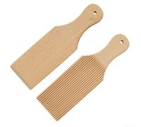 SPORTARC Planche à gnocchi de cuisine, planche à gnocchi en bois, outil manuel pour machine à pâtes, beurre, pagaies 24 x 7 cm