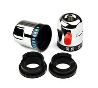 SPORTARC Poignées de contrôle thermostatiques, 1 paire de poignées de contrôle thermostatiques, combinées pour robinets de bain/douche