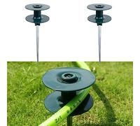 SPORTARC Roue de résine de guide de rouleau lisse de tuyau d'arrosage avec le métal de zinc robuste de tuyau de pointe de support de roue de guide de PVC de modélisation