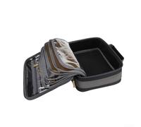 SPORTARC Sac pour équipement de pêche fabriqué en tissu Oxford 600D, résistant aux déchirures et à l'eau avec bandoulière réglable, Noir