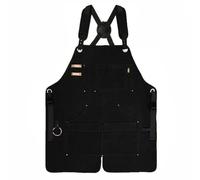 SPORTARC Tablier de travail, tablier de jardinage, tablier de charpentier, tablier en toile robuste avec fond fendu pour plus de flexibilité, organisation d'outils multi-poches, pack pour les artisans