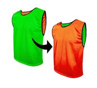 SPORTBIBS Maillots réversible de Football, Gilets Double Face, Chasubles pour Enfants, Juniors et Adultes, Chemises de Foot, Dossard Hommes et Femmes. Variété de Tailles et Couleurs, Non Logo