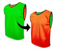 SPORTBIBS Maillots réversible de Football, Gilets double face, Chasubles pour enfants, juniors et adultes, Chemises de Foot, Dossard hommes et femmes. Variété de Tailles et Couleurs, non Logo